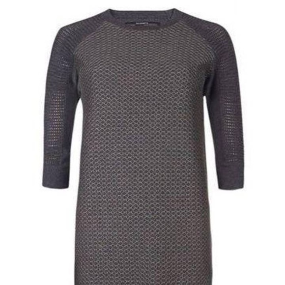 All Saints Trelone Jumper Dress with Metallic Dimond Mesh Applique size 4 - Picture 6 of 6